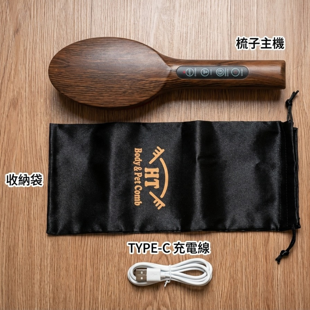 微笑的毛孩 PET-1 寵物除臭梳｜活氧除臭 × 紫外光抑菌 × 遠紅外線護毛