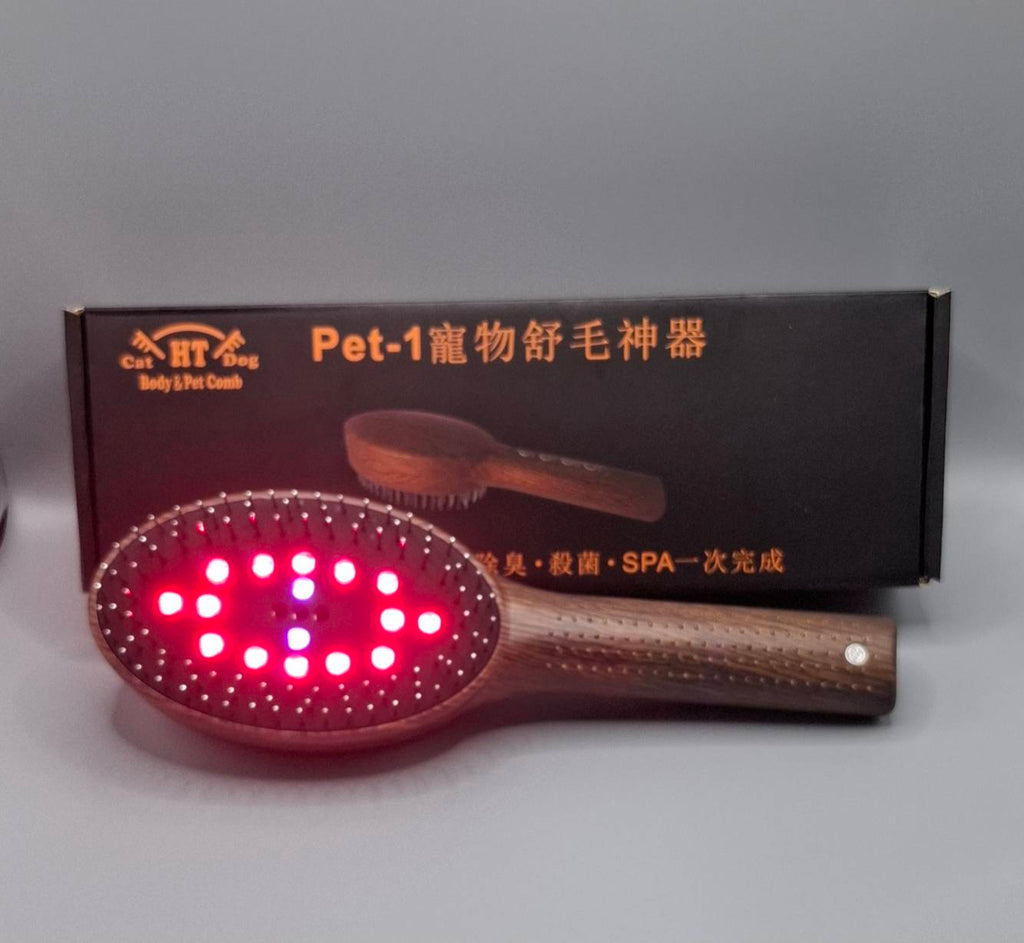 微笑的毛孩 PET-1 寵物除臭梳｜活氧除臭 × 紫外光抑菌 × 遠紅外線護毛